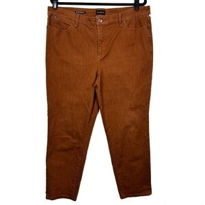 Talbots Brown Slim Ankle Cropped Jeans H9